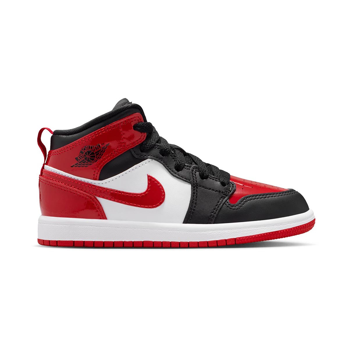 Jordan 1 Mid SE 'Patent Bread Toe' Little Kids' Shoes - Kids Casual: Kids Shoes