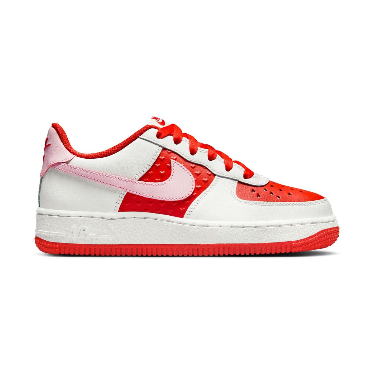 Nike Air Force 1 'Valentine's Day' Big Kids' Shoes - White Basketball Shoes