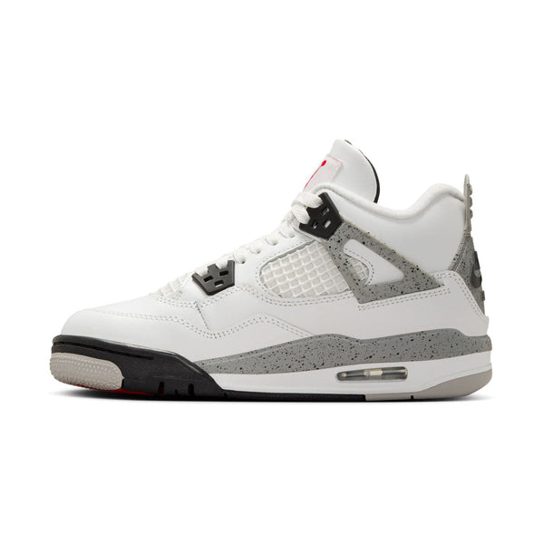 gray and white jordan 4