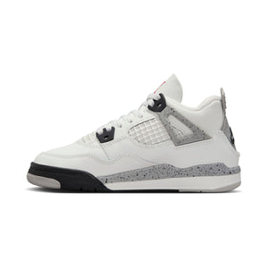 Jordan 4 Retro 'White Cement' Little Kids' Shoes