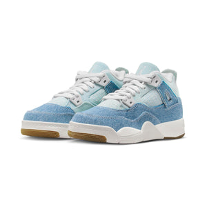Jordan 4 Retro 'Denim Worn Blue' Little Kids' Shoes