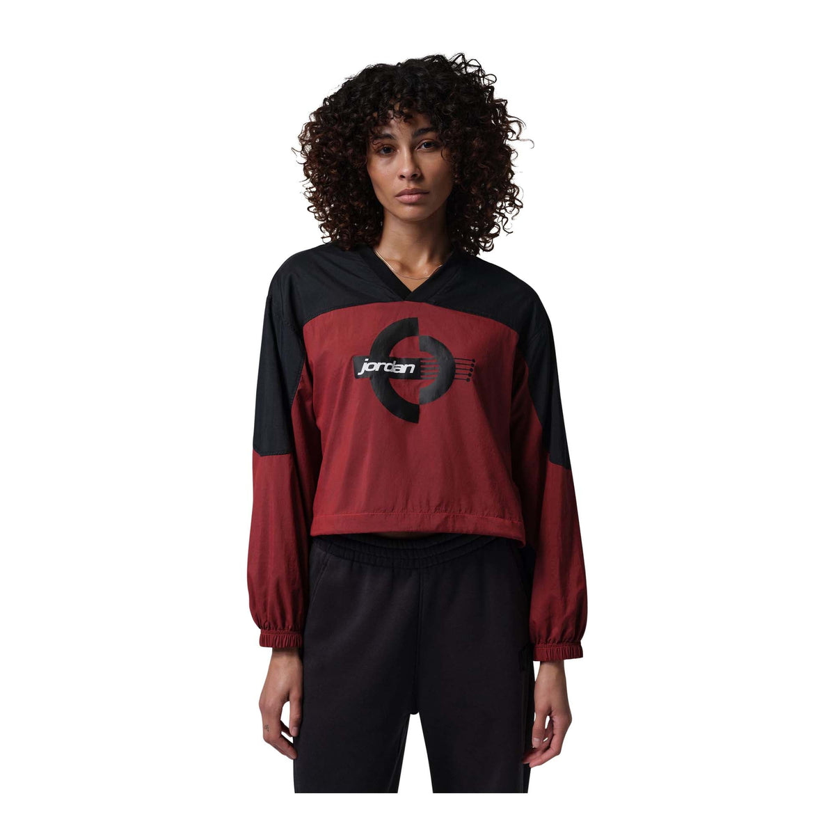 Jordan Brooklyn Women's Woven Long-Sleeve Graphic Pullover - Nike Tech fleece Pants - Jordan Sweatpants