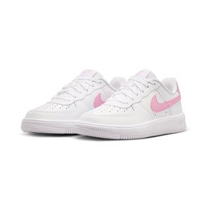 Nike Force 1 Low 'White Pink Rise' Little Kids' Shoes