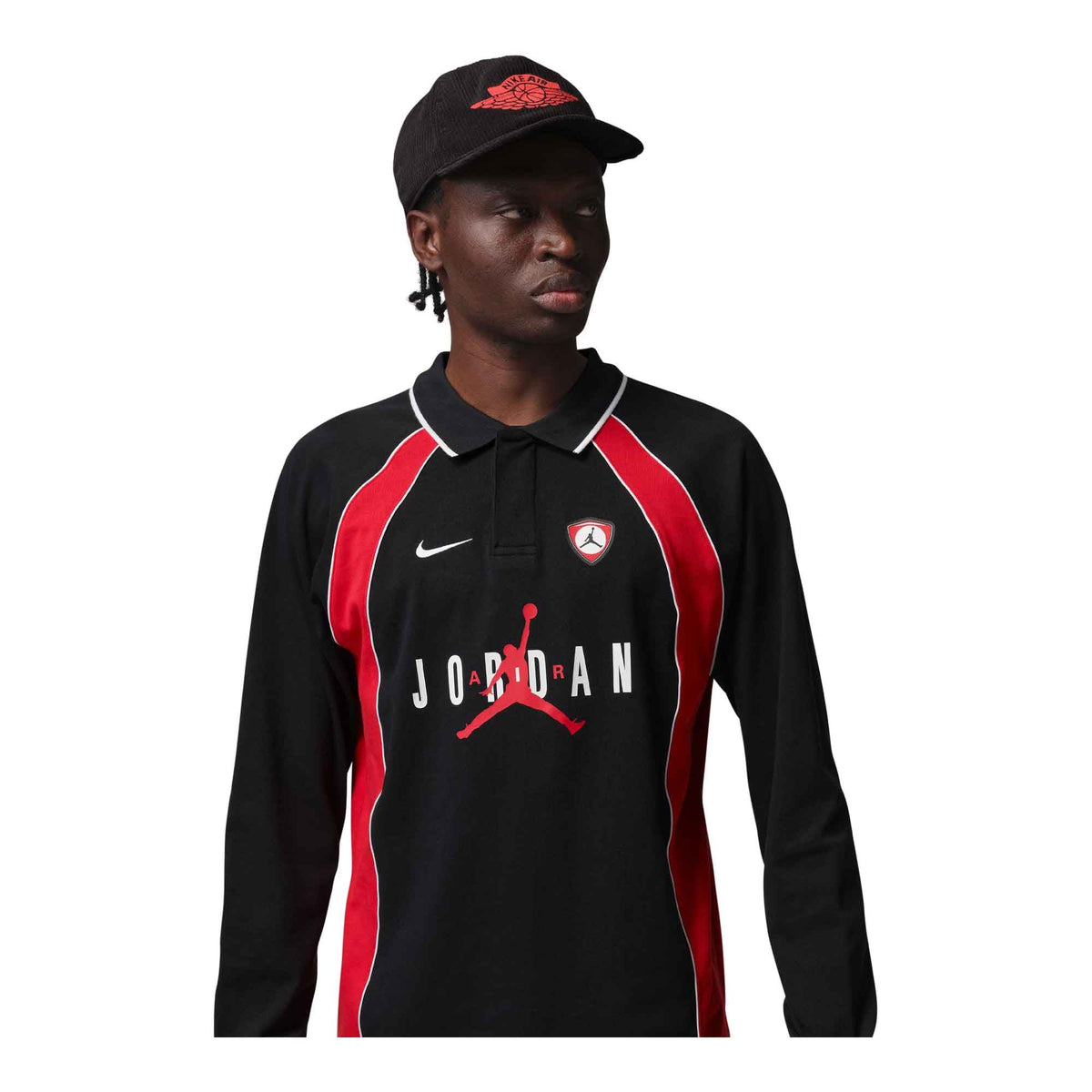 Jordan Flight Men's Long-Sleeve Polo Jersey -