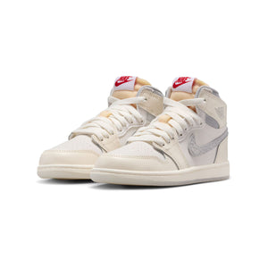 Jordan 1 Retro High OG 'Sail University Red' Little Kids' Shoes