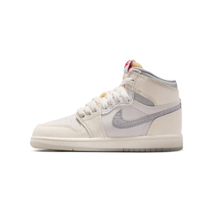 Jordan 1 Retro High OG 'Sail University Red' Little Kids' Shoes