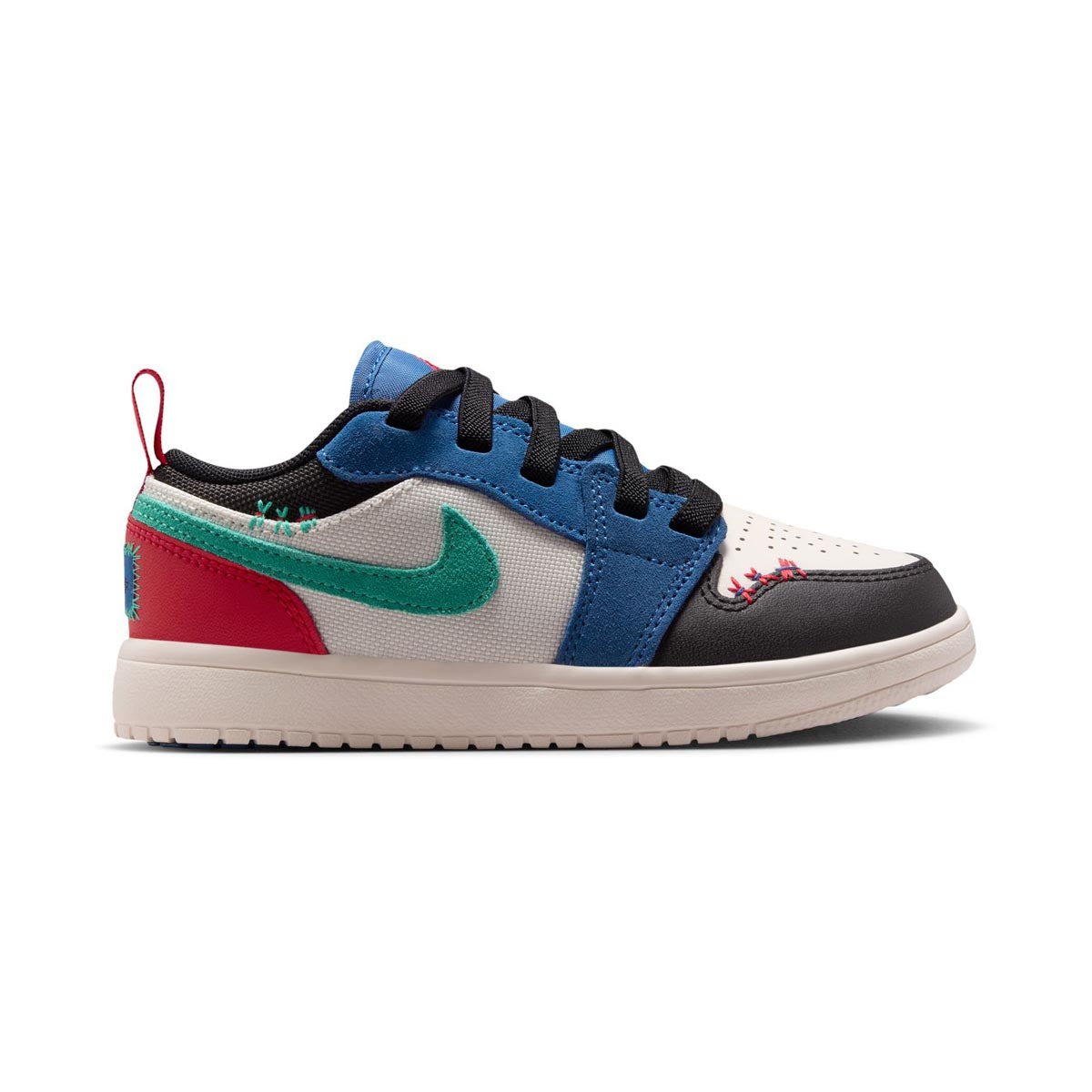 Jordan 1 Low Alt SE 'True Blue Red Kinetic Green' Little Kids' Shoes -