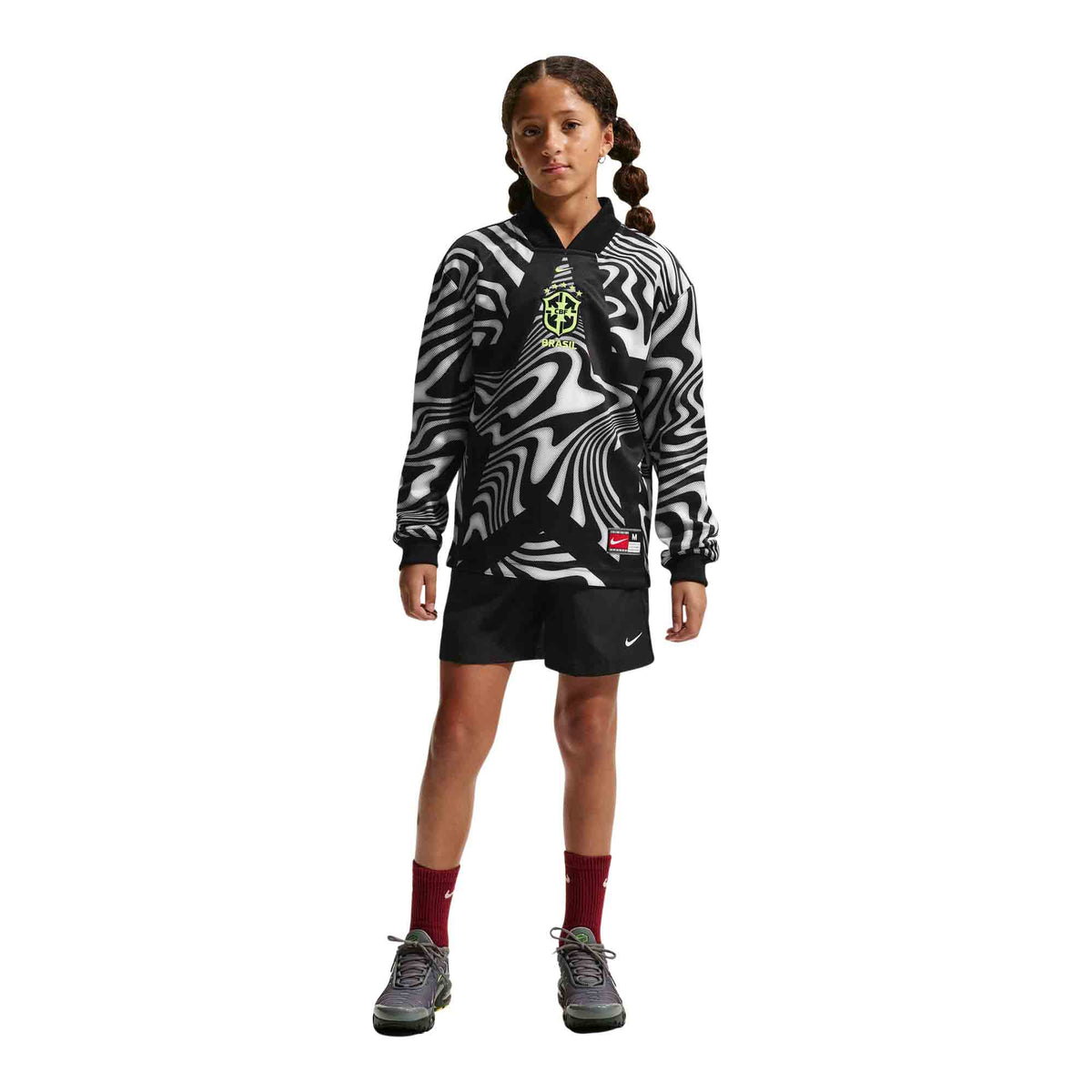 Brazil Goalkeeper Big Kids' Nike Dri-FIT Soccer Jersey - Clothing