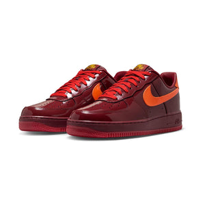 Air Force 1 Low 'Charol Dark Team Red Safety Orange' Men's Shoes