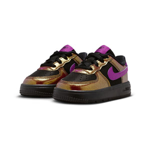 Nike Force 1 Low LV8 4 'Glam Rock Black Bold Berry' Baby/Toddler Shoes