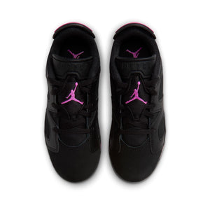 Jordan 6 Retro Low 'Black Fierce Pink' Little Kids' Shoes