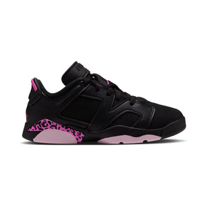 Jordan 6 Retro Low 'Black Fierce Pink' Little Kids' Shoes