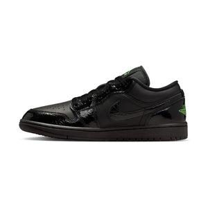 Air Jordan 1 Low SE 'Black Croc Scream Green' Women's Shoes