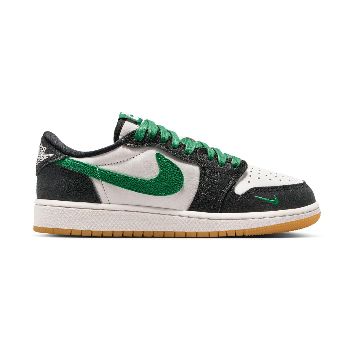 Air Jordan 1 Retro Low OG 'Phantom and Pine Green' Big Kids' Shoes - Kids Jordans Shoes
