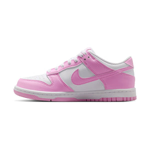 Nike Dunk Low 'White Pink Rise' Big Kids' Shoes