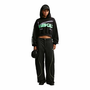 Nike Studio Fleece Women's Cropped Oversized Pullover Hoodie