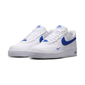 Nike Air Force 1 '07 'Carbon Fiber Swoosh White Game Royal' Men's Shoes