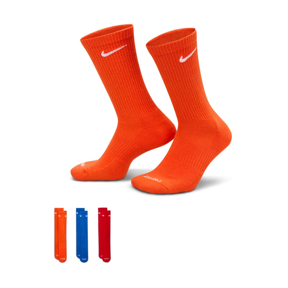 Nike Everyday Plus Cushioned Training Crew Socks (3 Pairs) - Nike White Socks