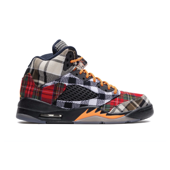 Air Jordan 5 Retro Plaid Big Kids' Shoes -