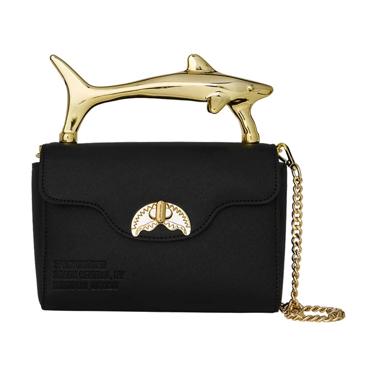 SPRAYGROUND The Golden Fang Shark Handbag - Shop Sprayground Bags Backpacks and Accessories