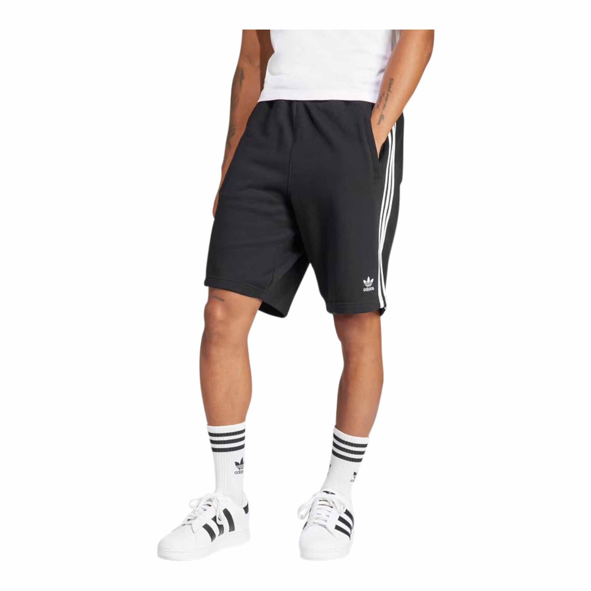 Adidas Adicolor 3 Stripes Black Men's Shorts - NEW FOR MEN