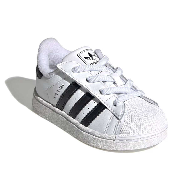 adidas Superstar II Elastic Lace 'White Black' Toddler Shoes 5