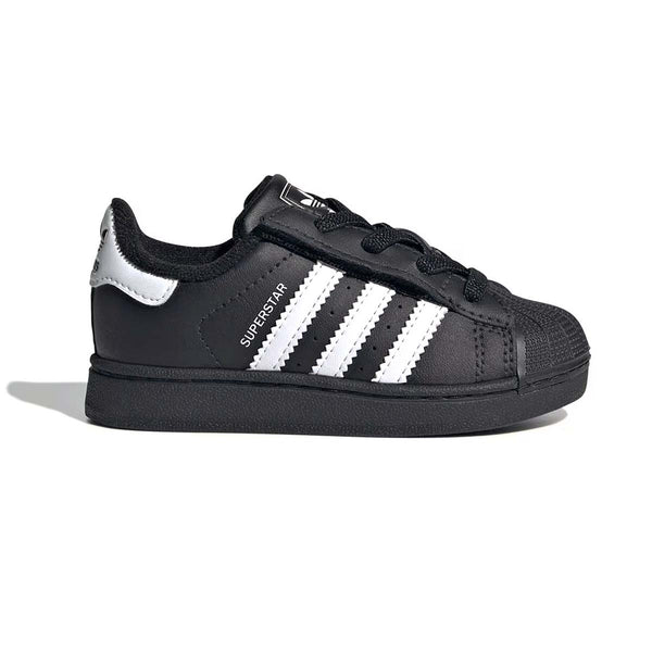 adidas Originals Superstar II Black/White Toddler Kids' Shoes, Size: 7