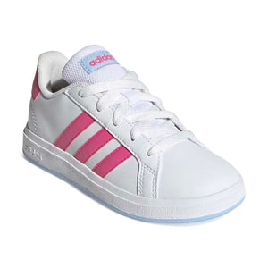 Adidas Grand Court Lifestyle' White Pulse Magenta' Big Kids' Shoes