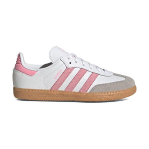 Adidas Samba OG 'White Light Pink Gum' Little Kids' Shoes