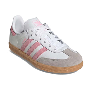 Adidas Samba OG 'White Light Pink Gum' Little Kids' Shoes