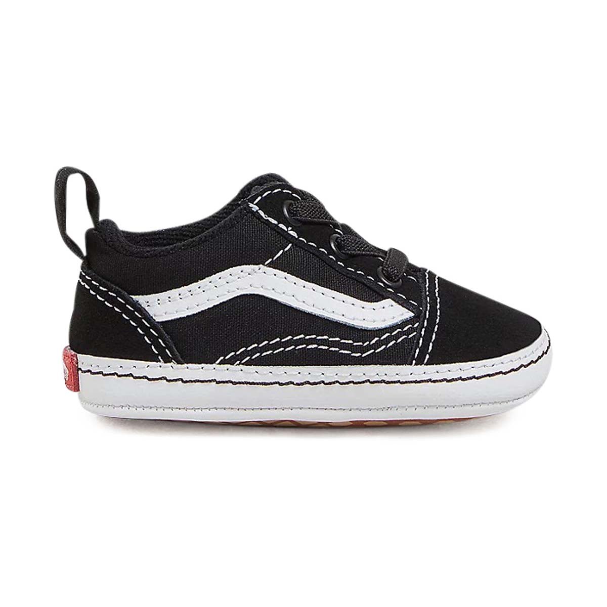 Infant Old Skool 'Black/White' Crib Shoe -