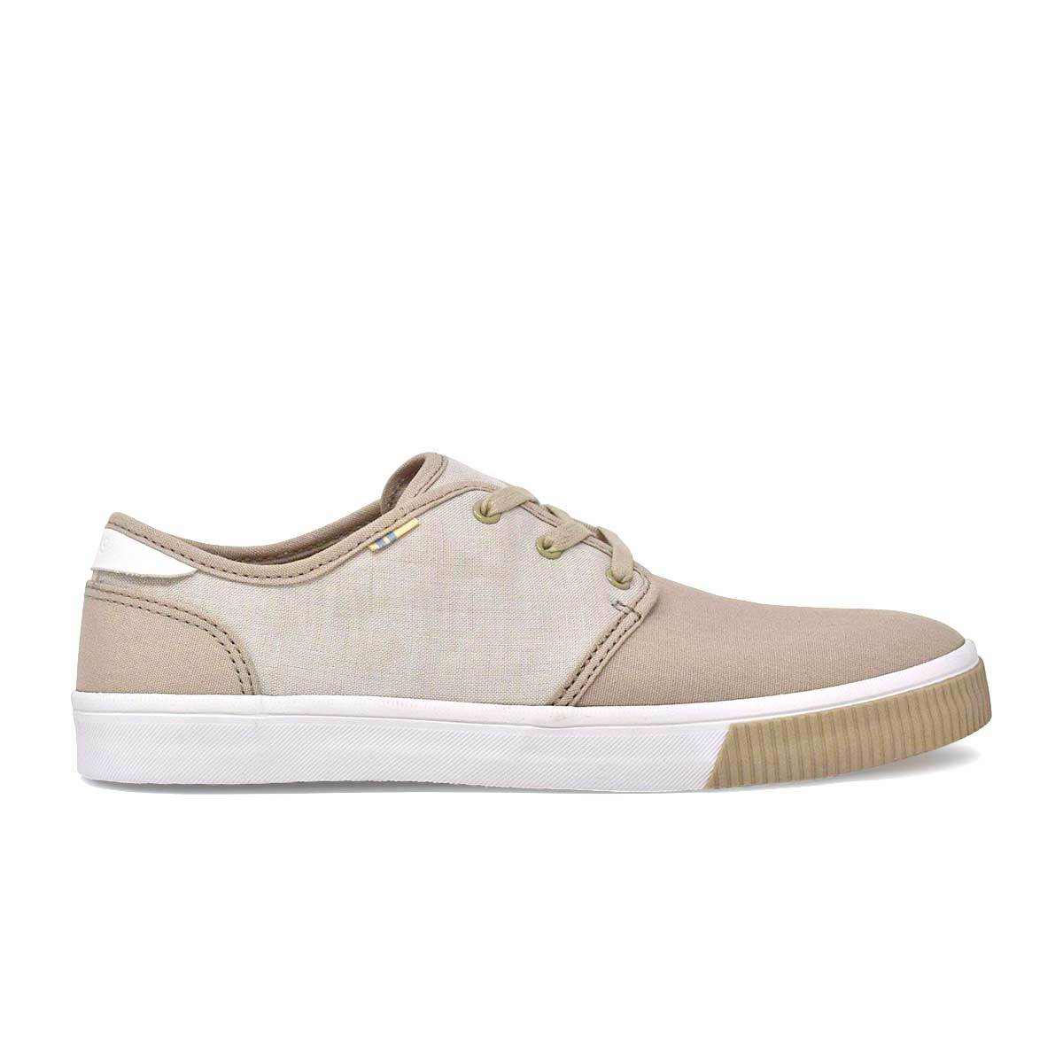 Two Tone Natural Canvas Men's Carlo Sneakers Topanga Collection -
