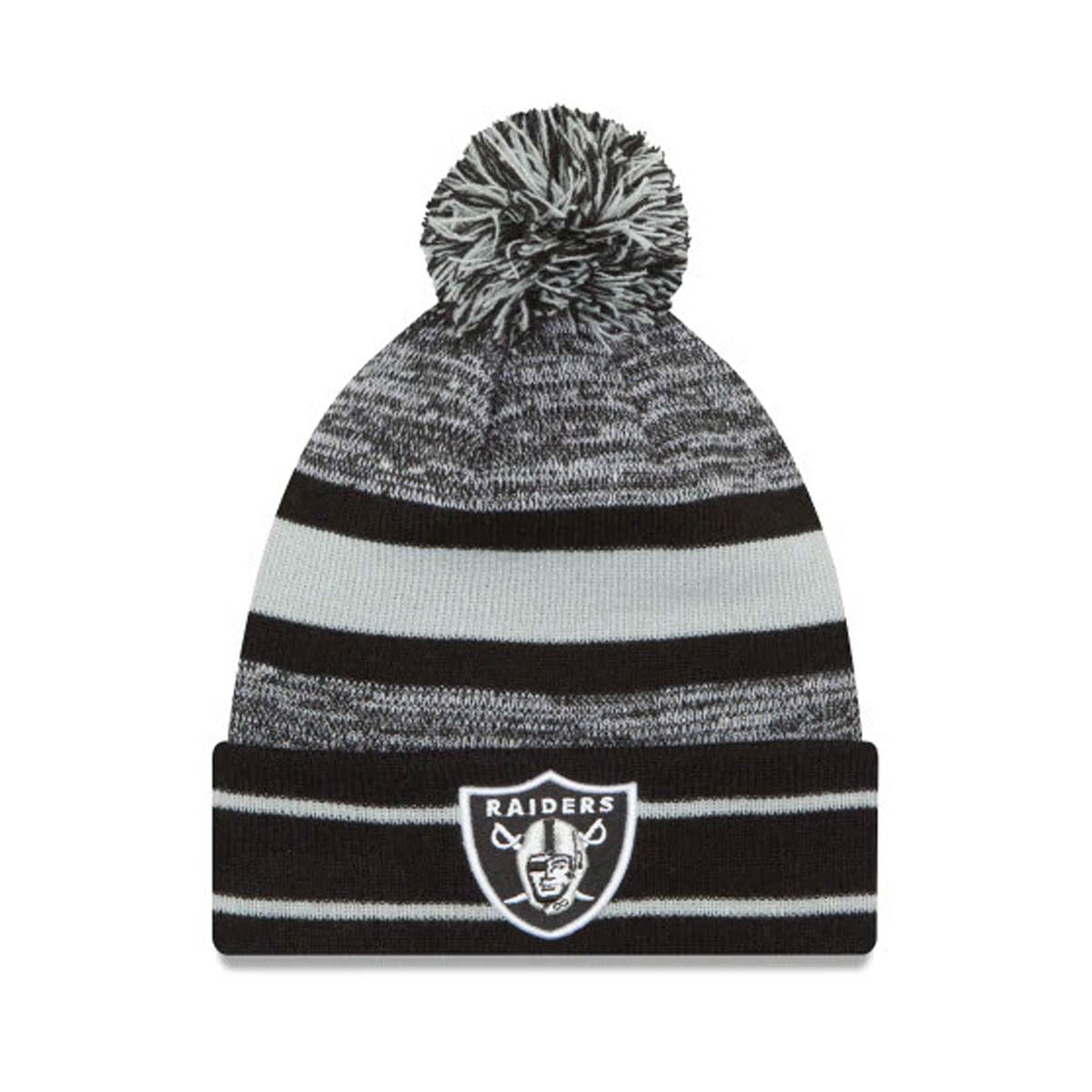 NFL Cuff Pom Knit Las Vegas Raiders Knit Thick Black -