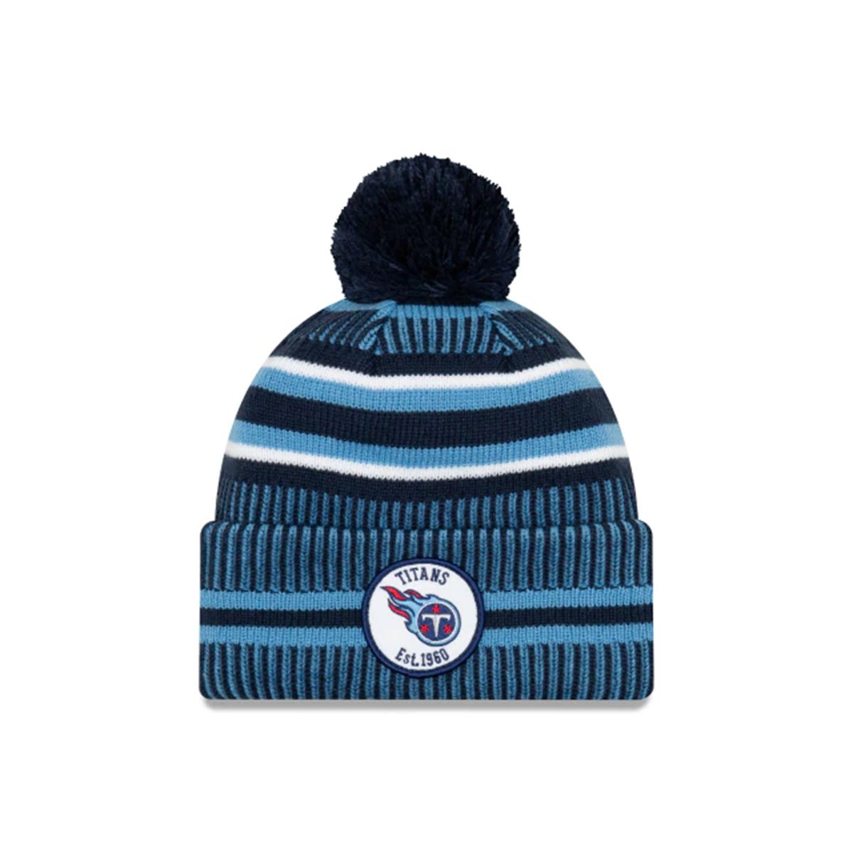 TENNESSEE TITANS OFFICIAL NFL SIDELINE HOME COLD WEATHER SPORT KNIT BLUE/WHITE -