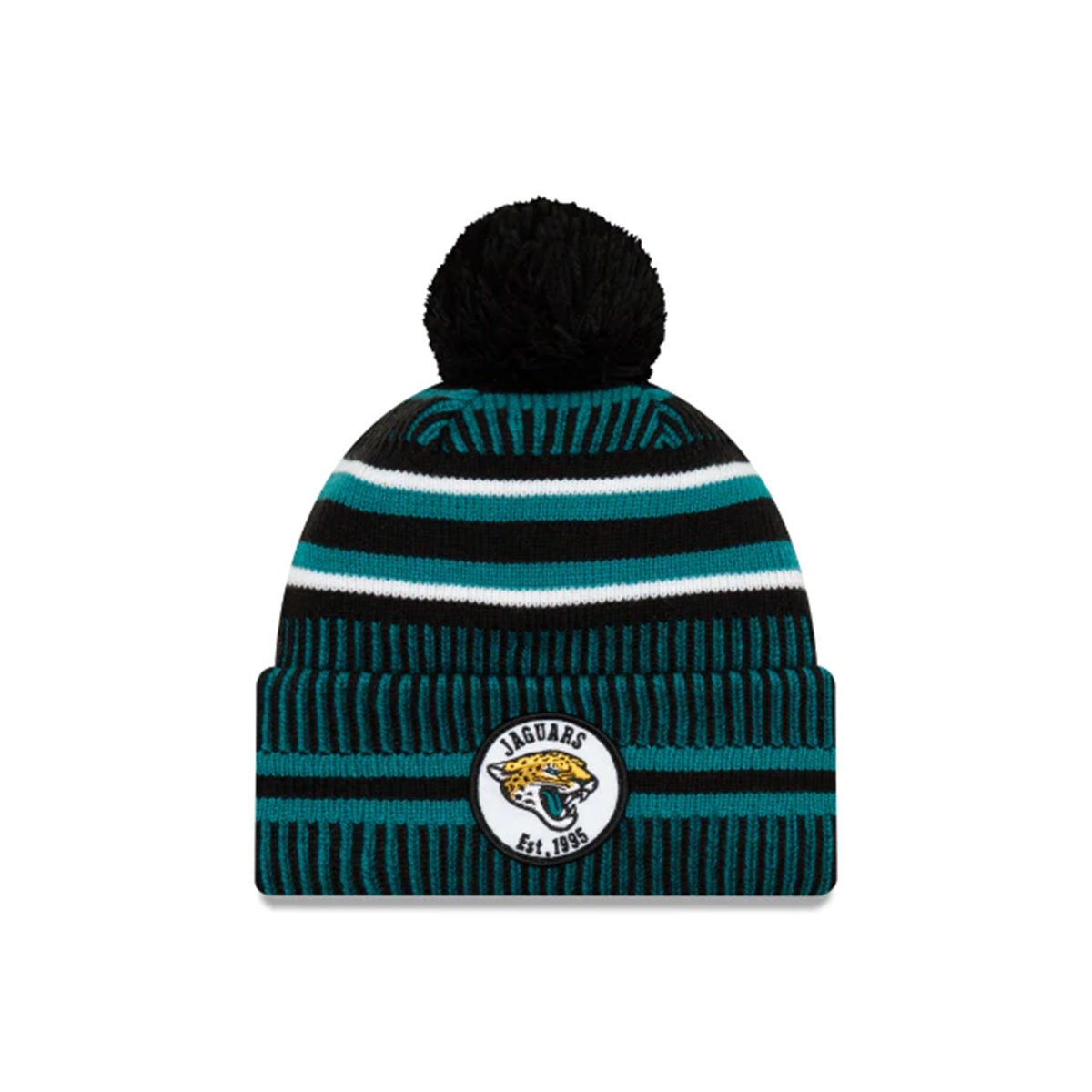 JACKSONVILLE JAGUARS NFL SIDELINE HOME COLD WEATHER SPORT KNIT TEAL/BLACK -