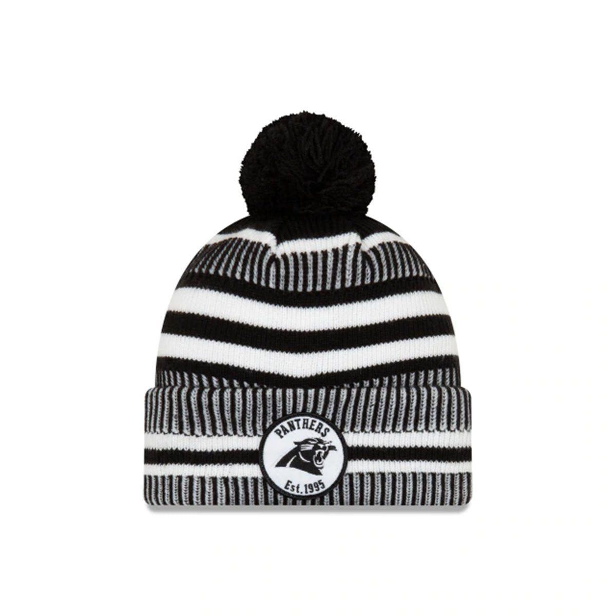 CAROLINA PANTHERS NFL SIDELINE HOME COLD WEATHER SPORT KNIT BLACK/WHITE -