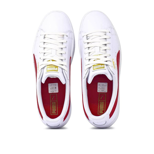 Shop Men's Clyde Core L Foil White/Red Millennium Shoes