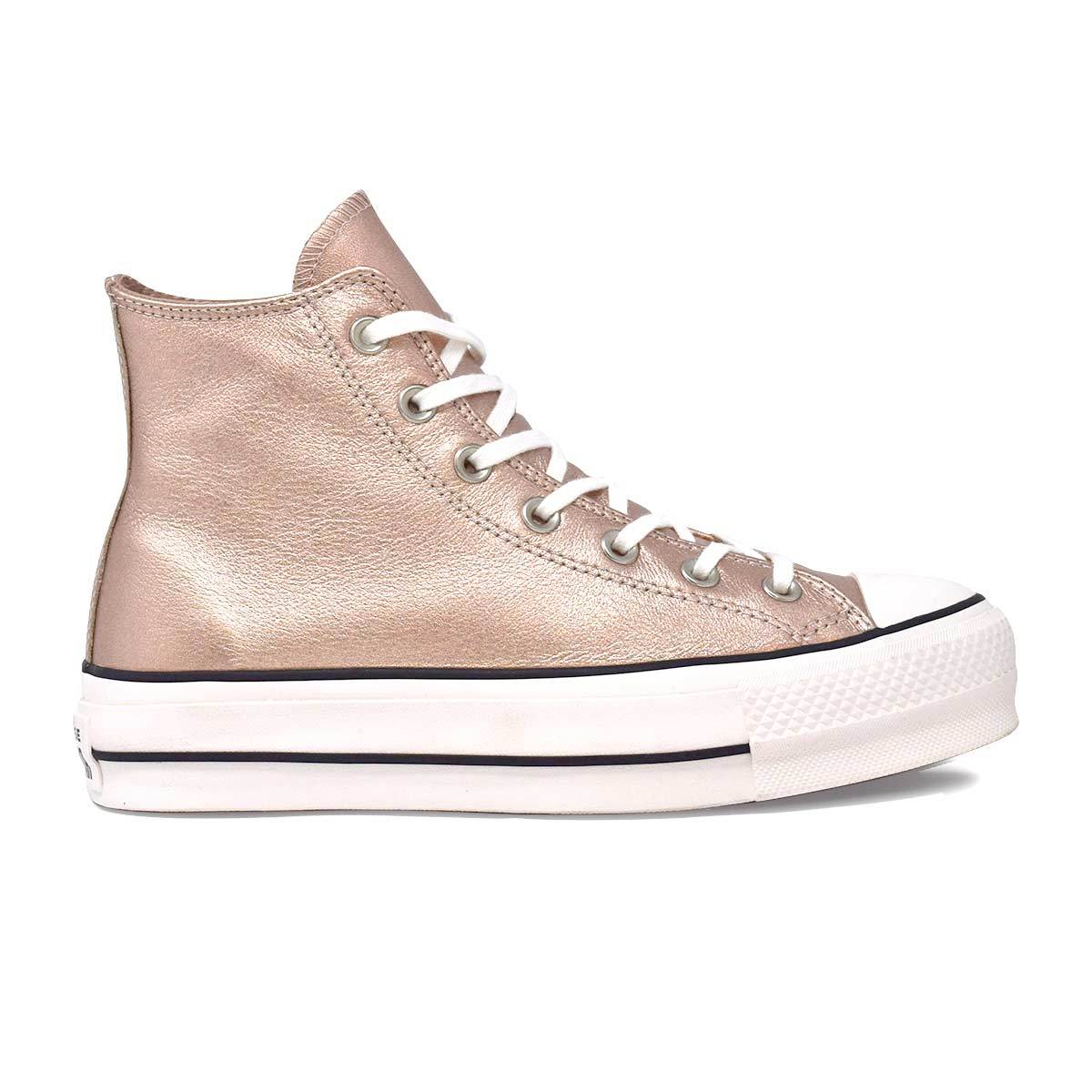 Women's Chuck Taylor All Star Lift Metallic Leather High Top - Converse Chuck Taylor Shoes