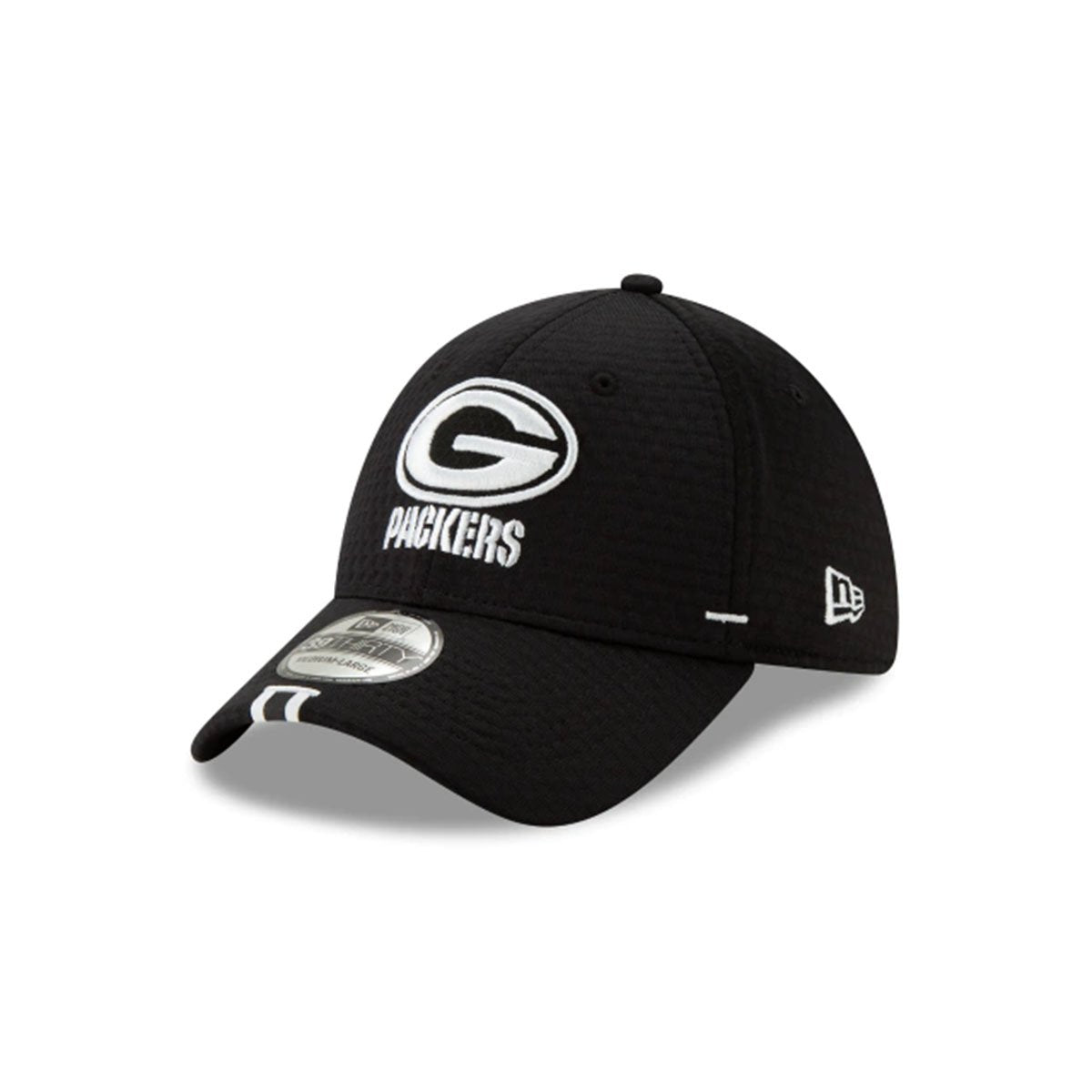 GREEN BAY PACKERS 39THIRTY STRETCH FIT BLACK/WHITE -