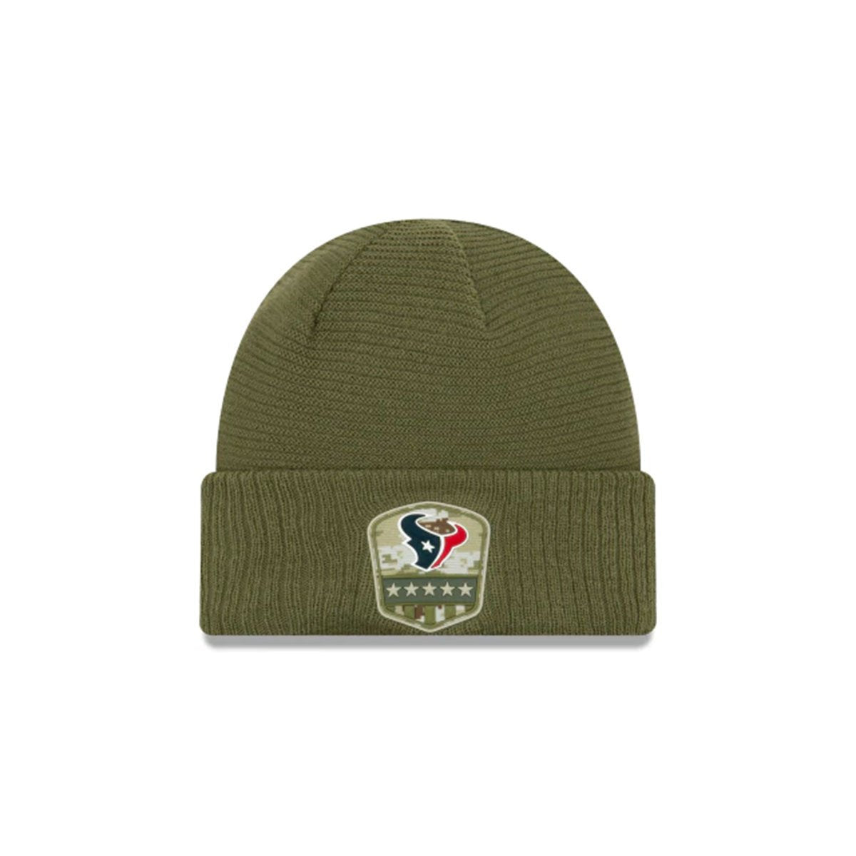 HOUSTON TEXANS SALUTE TO SERVICE CUFF KNIT GREEN/BLUE -