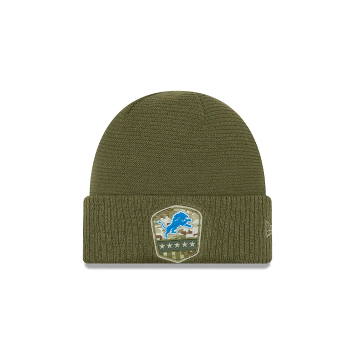 DETROIT LIONS SALUTE TO SERVICE CUFF KNIT GREEN/TEAL -