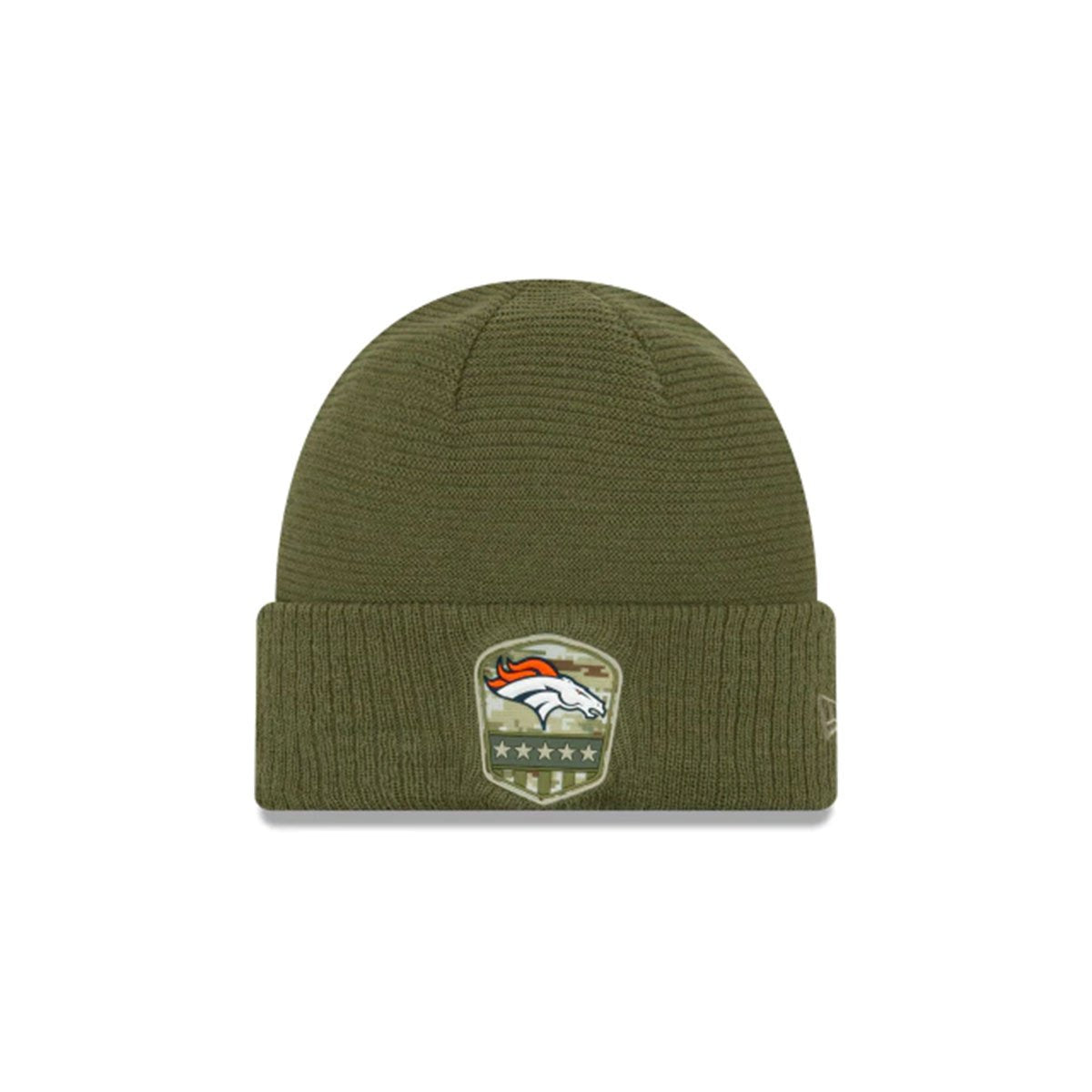 DENVER BRONCOS SALUTE TO SERVICE CUFF KNIT GREEN/WHITE -