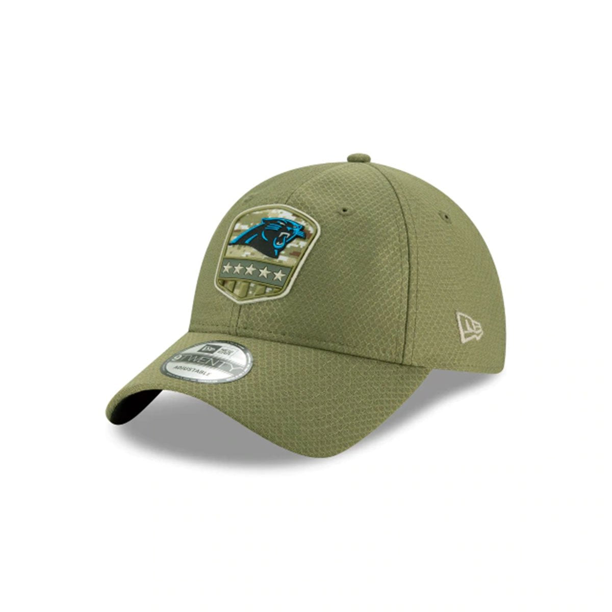 CAROLINA PANTHERS SALUTE TO SERVICE 9TWENTY ADJUSTABLE GREEN/BLUE -