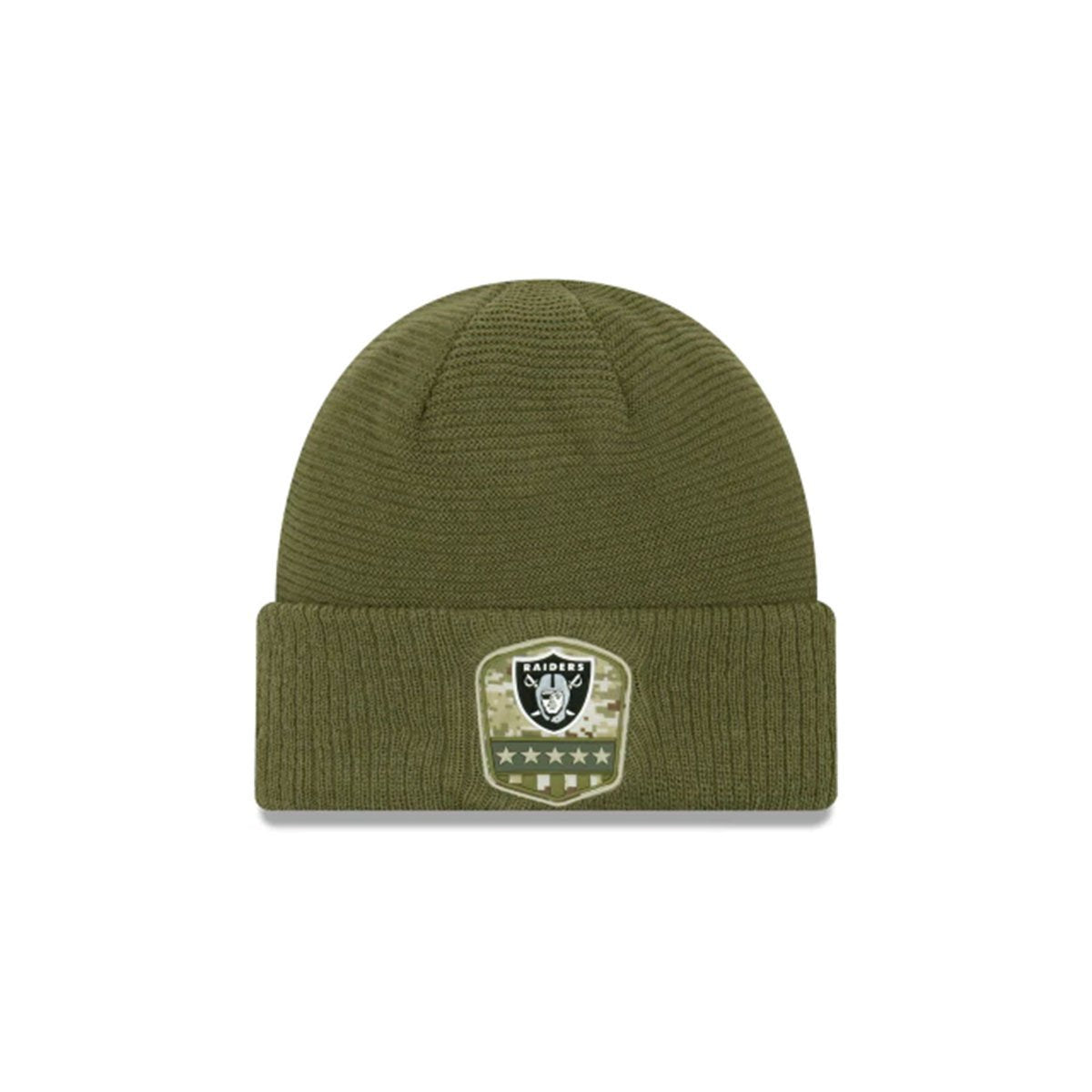 OAKLAND RAIDERS SALUTE TO SERVICE CUFF KNIT GREEN/BLACK -