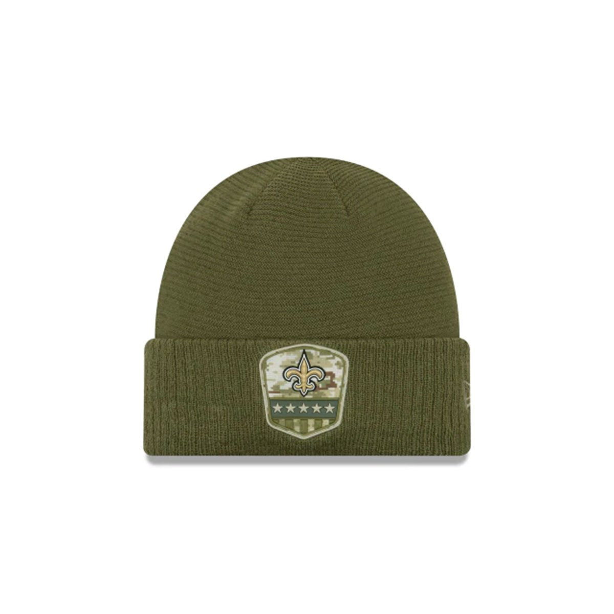NEW ORLEANS SAINTS SALUTE TO SERVICE CUFF KNIT GREEN/GOLD -