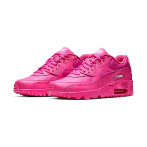 Girls' Nike Air Max 90 Leather Big Kids' Shoe