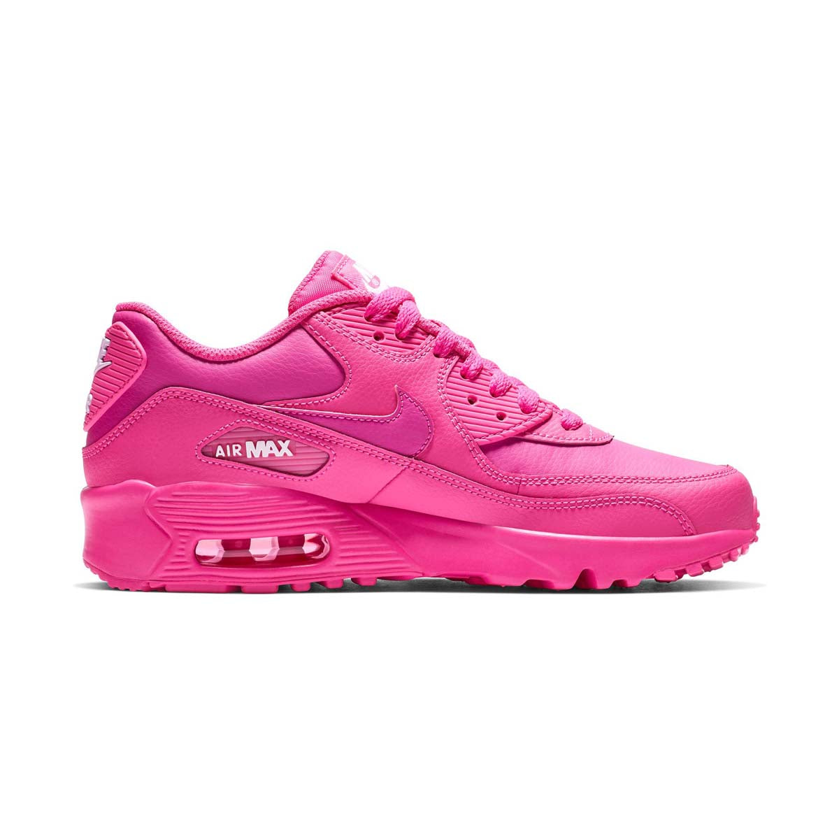 Girls' Nike Air Max 90 Leather Big Kids' Shoe -