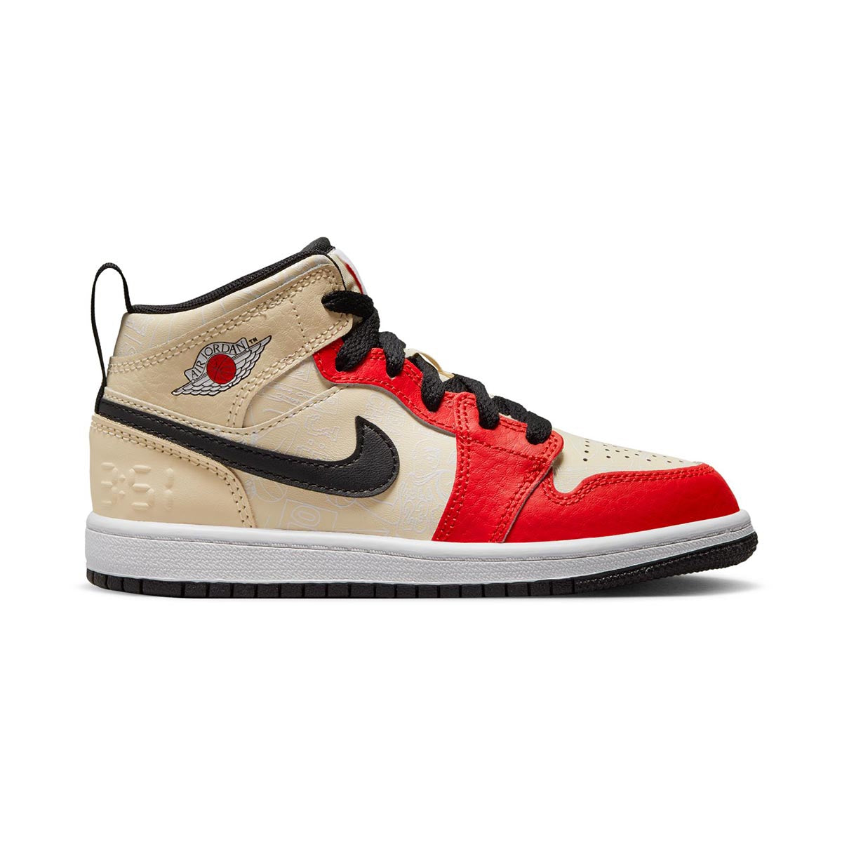 Jordan 1 Mid Sneaker School Little Kids' Shoes -