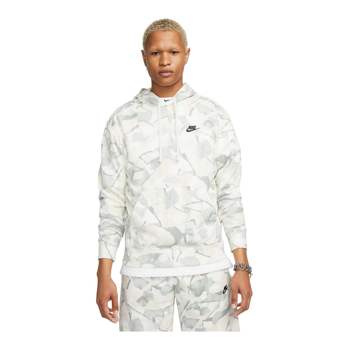 Nike Club Fleece Men's French Terry Pullover Hoodie - Jackets and Outerwear