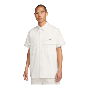 Nike Life Men's Woven Military Short-Sleeve Button-Down Shirt
